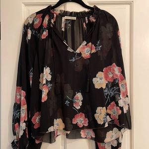 Long sleeve Ulla Johnson Georgette blouse. Saadi print. Size 4.